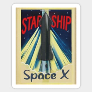 Vintage Starship Sticker